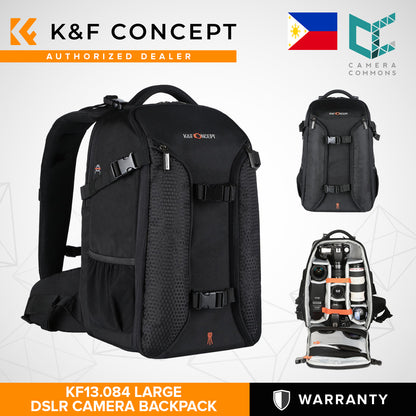 K&F Concept KF13.084 Multifunctional Large DSLR Camera Backpack for Outdoor Travel Photography 16.9*11.8*7.9