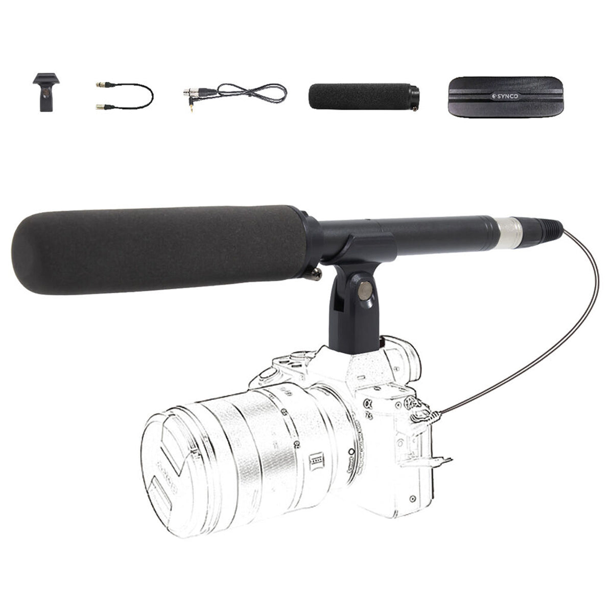 Synco Mic-D1 Hypercardioid Shotgun Outdoor Microphone Mic