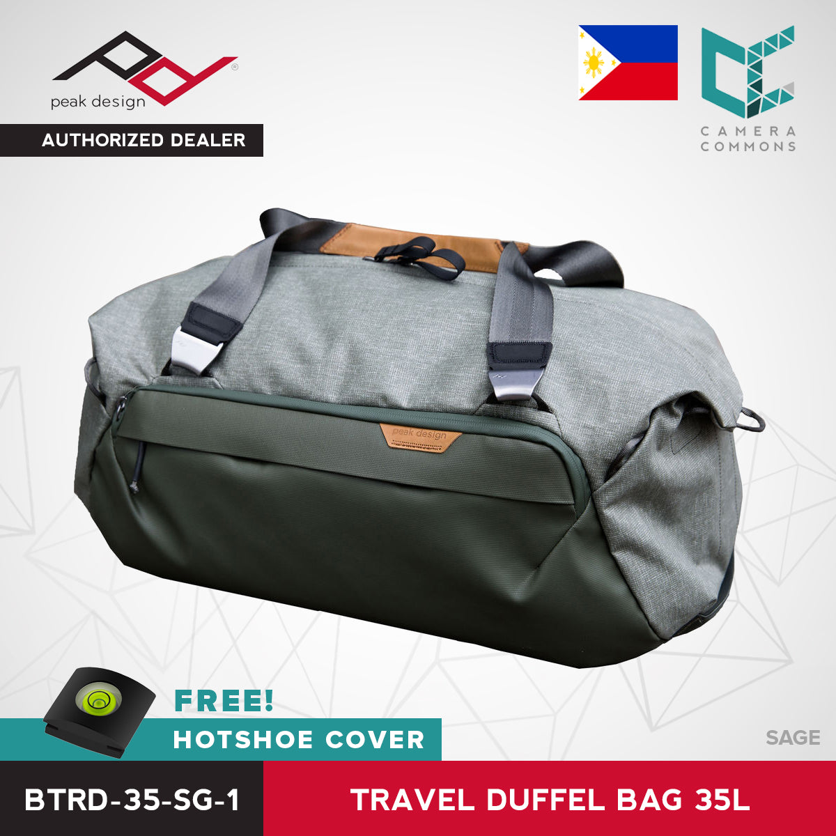 Peak Design Travel Duffel Bag 35L Black Sage