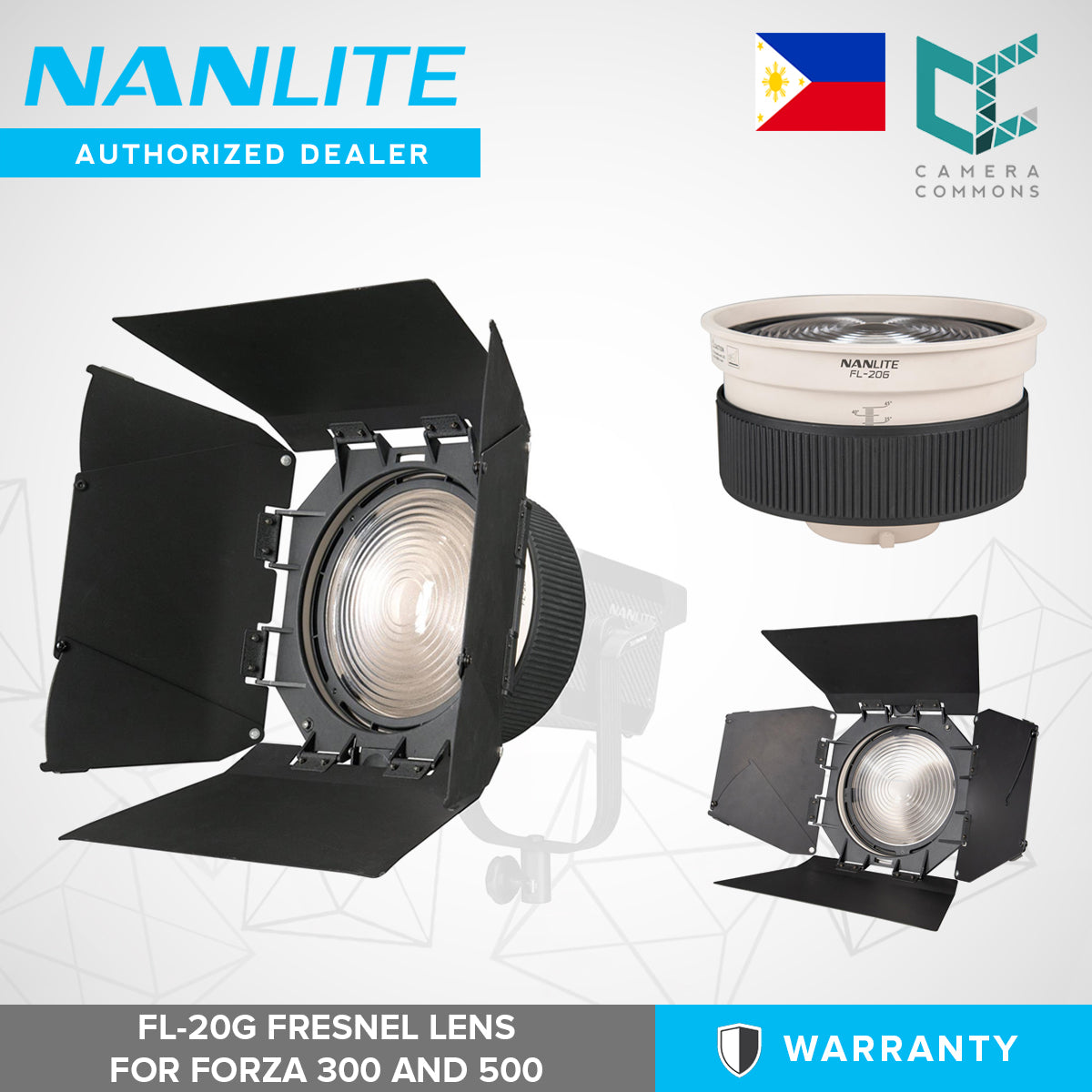 Nanlite FL-20G Fresnel Lens for Forza 300 and Forza 500