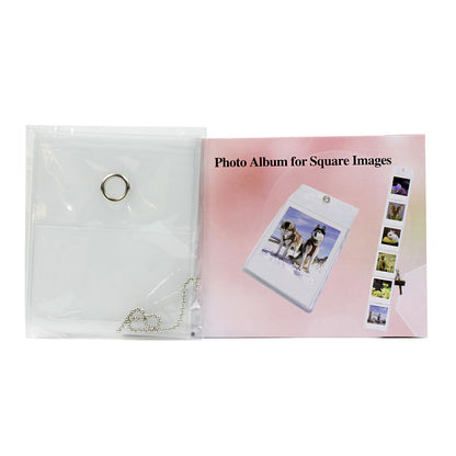 Clear Hanging Photo Album 6 Pockets Slots Plastic for Fujifilm Instax Square Film