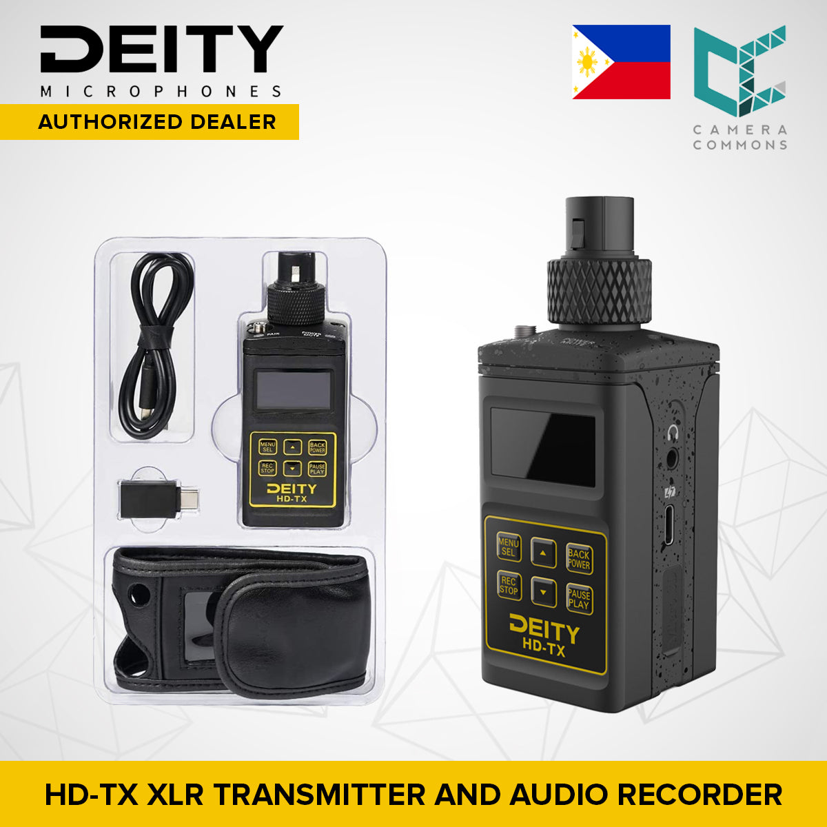 Deity Microphones HD-TX Plug-On Transmitter with Built-In Recorder (2.4 GHz)