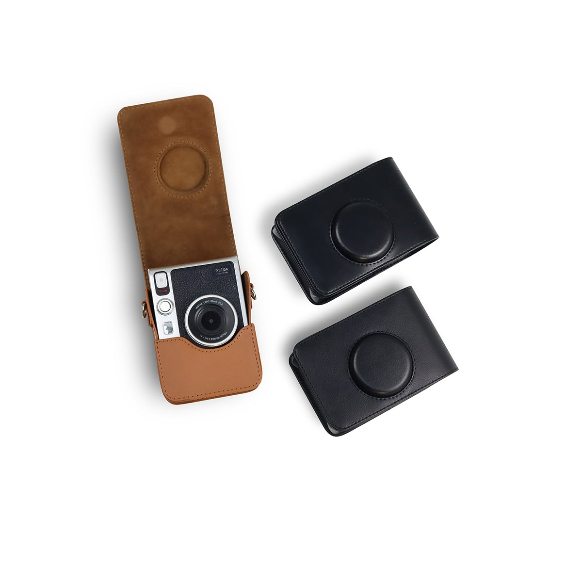 Leather Case Bag Cover Plain Colors for Fujifilm Instax Mini Evo Instant Film Camera