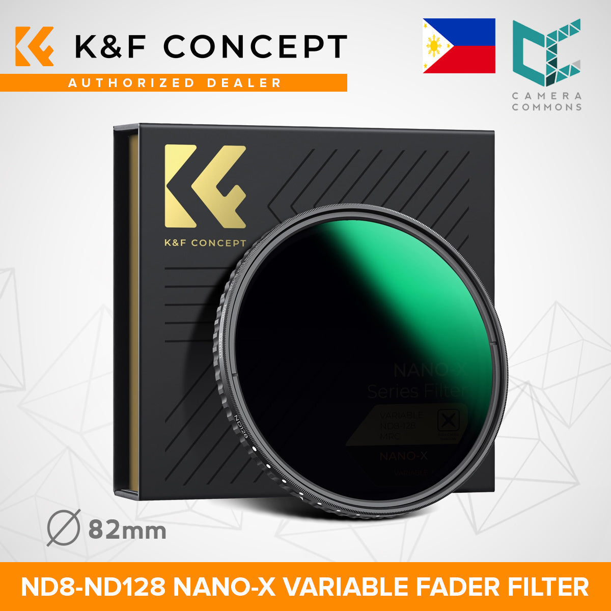 CLEARANCE K&F Concept ND8 to ND128 Variable Neutral Density Filter Slim Fader ND Filter Nanotec Ultra-Slim 37mm 40.5mm 43mm 46mm 52mm 55mm 58mm 62mm 67mm 72mm 77mm 82mm