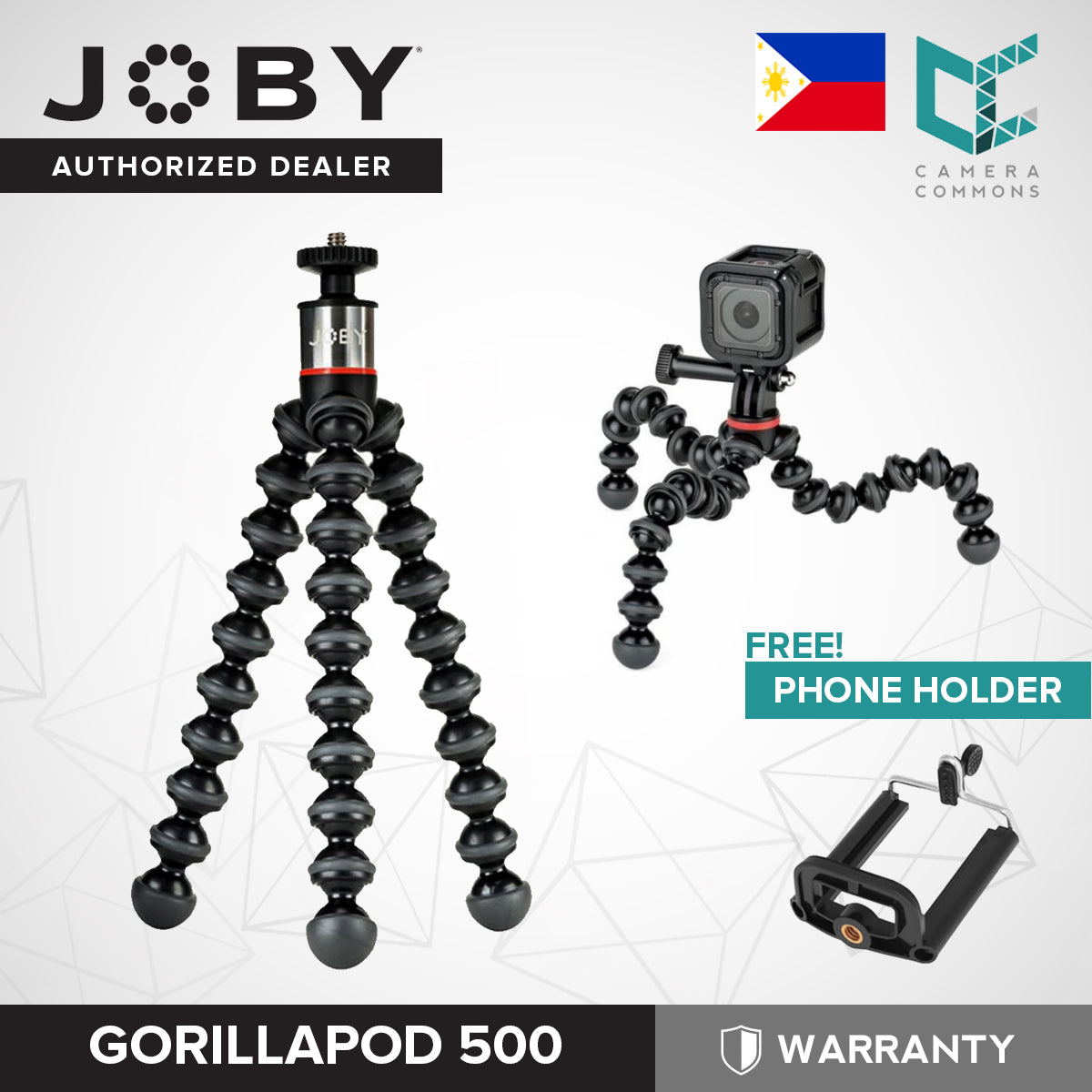Joby GorillaPod 500 Flexible Mini-Tripod for Cameras