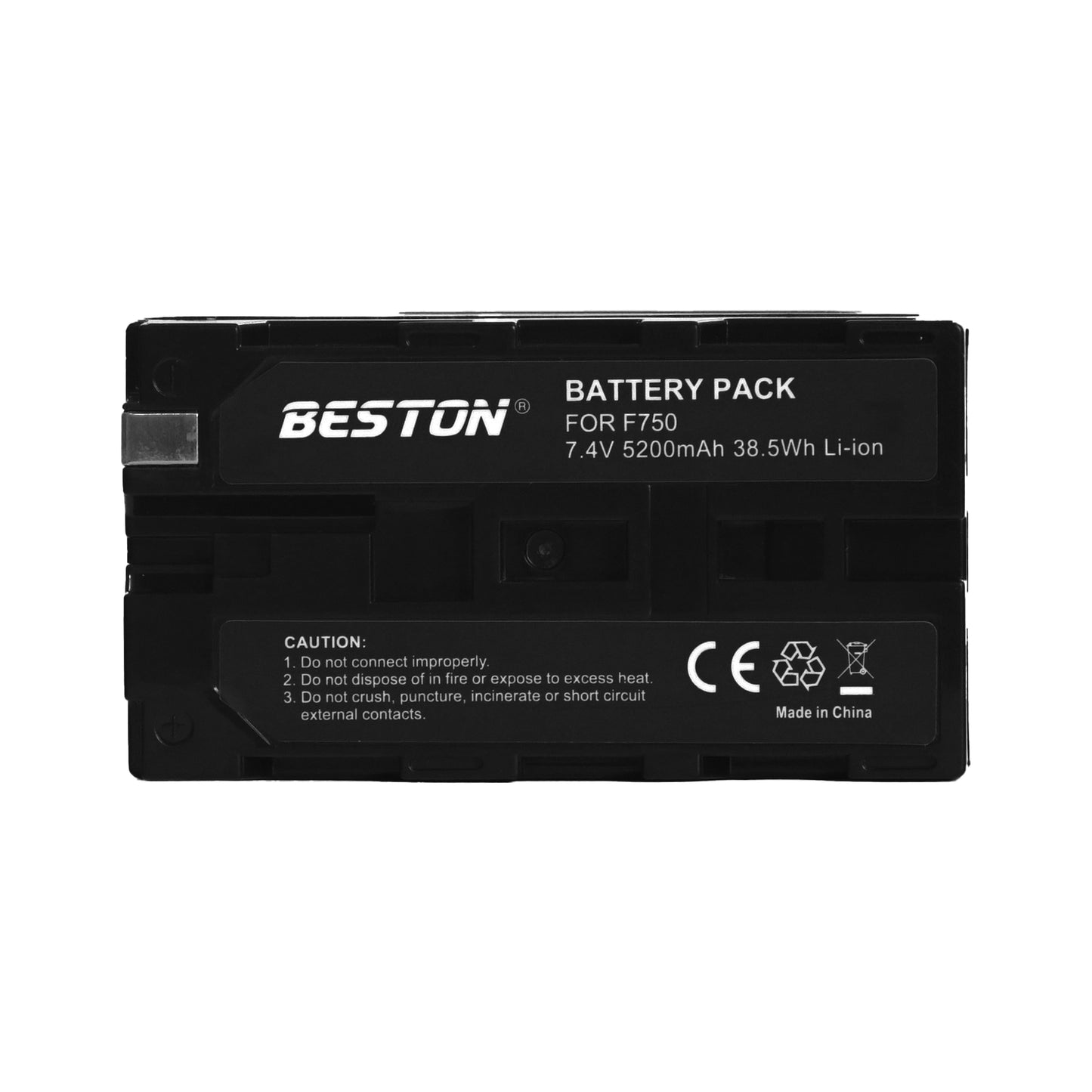BESTON 1PC NP-F750 7.4V 5200mAh 38.5Wh Li-ion Battery for Panel Lights,Video Lights and Monitors NPF750 NP F750