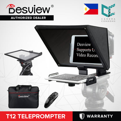 Desview T12 Foldable Portable Teleprompter Studio Equipment Videography