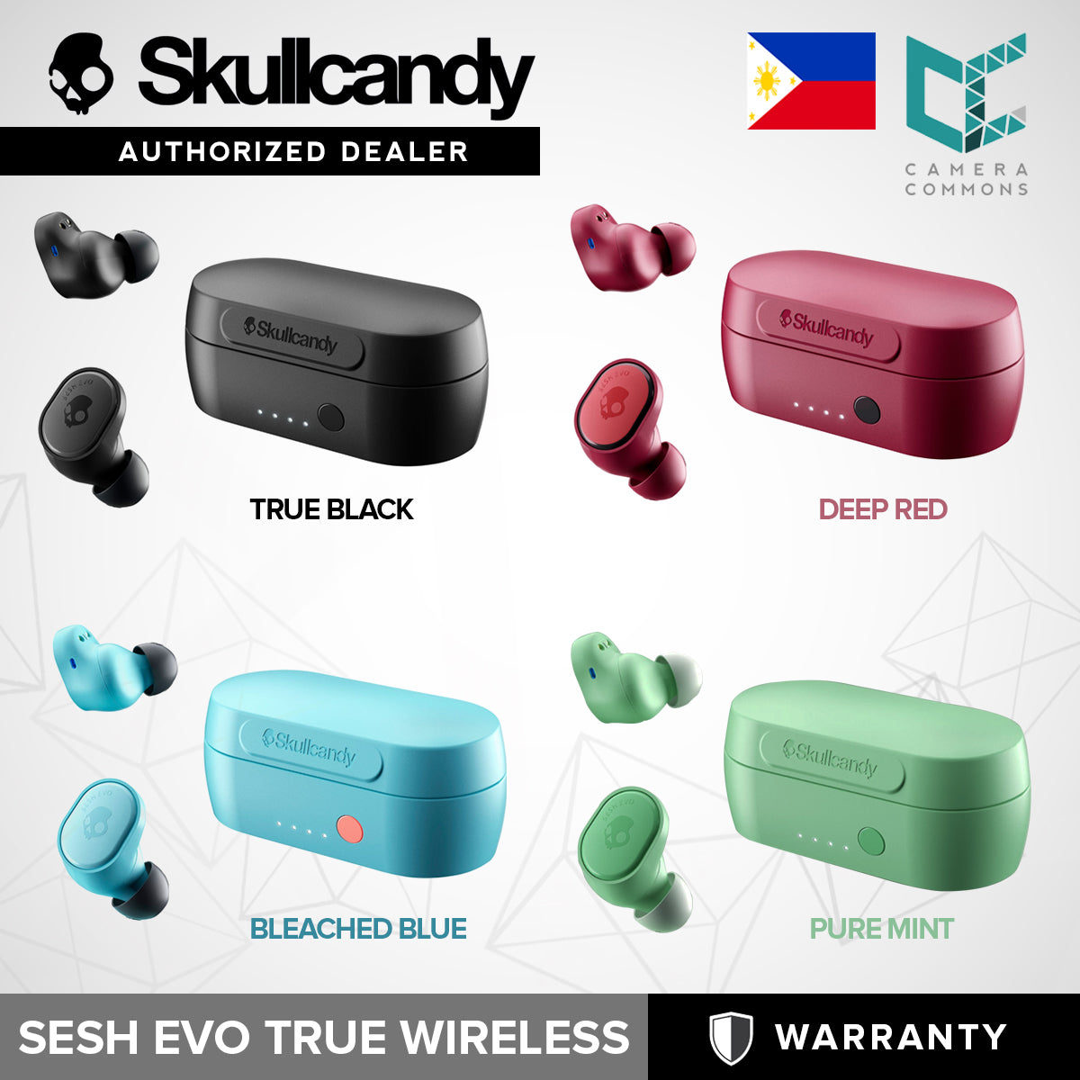 SkullCandy Sesh Evo True Wireless In-Ear Earbuds Headphones Earphones Bluetooth