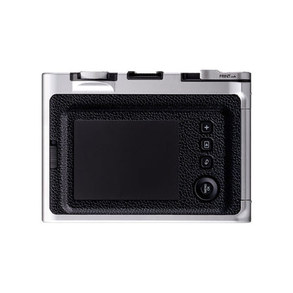 FUJIFILM Instax Mini Evo Hybrid Instant Camera Black and Brown with Mini Glossy Instant Film Sheets Direct Printing