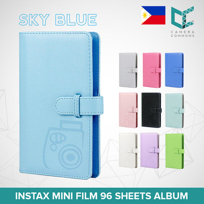Photo Album 96 Pockets Slots Plain Colors for Fujifilm Instax Mini Film