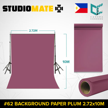 Studiomate Seamless Photography Videography Backdrop Background Paper 2.72x10m / 8.92x32 ft Studio Equipment