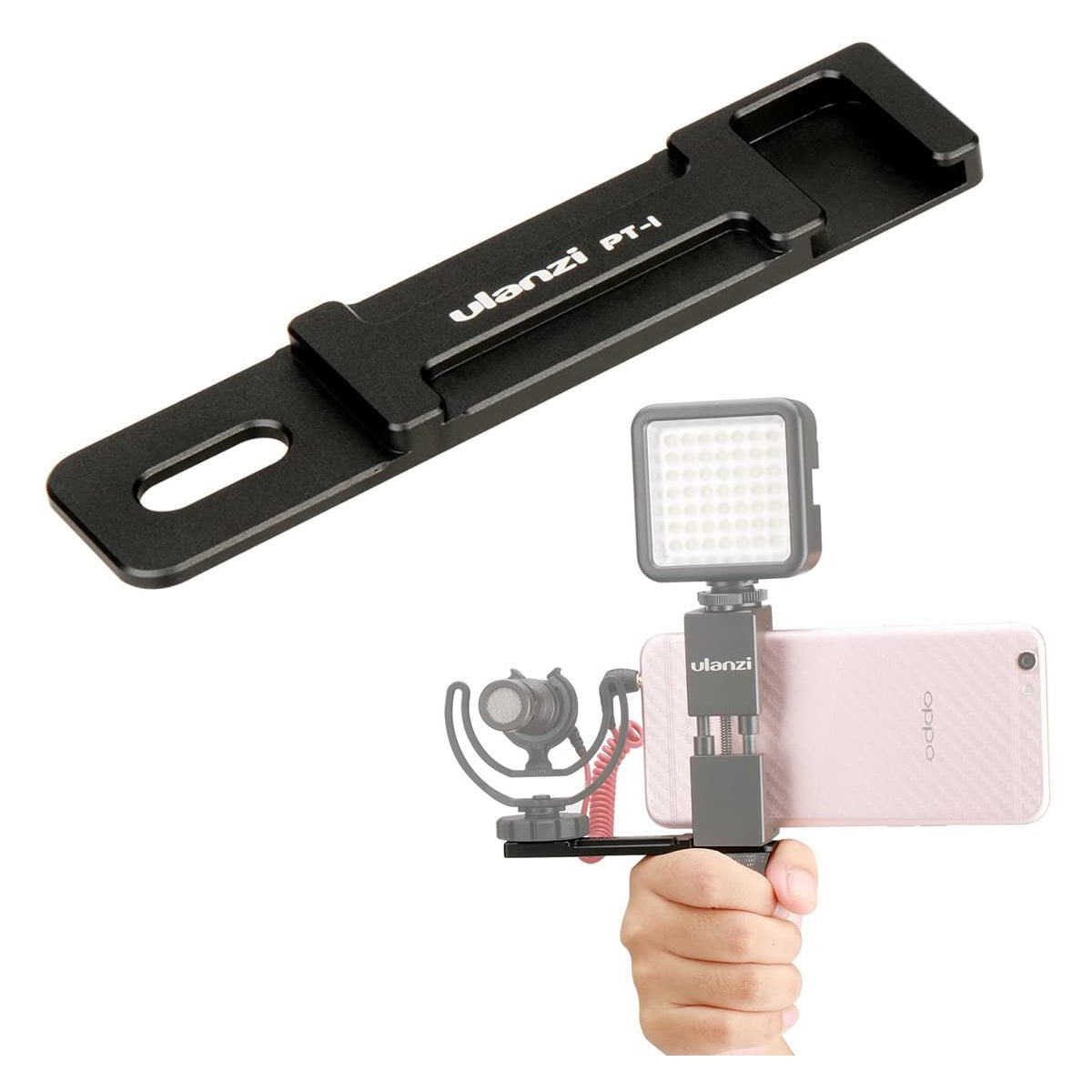 Ulanzi PT-1 Microphone Cold Shoe Plate Universal Aluminium PT1