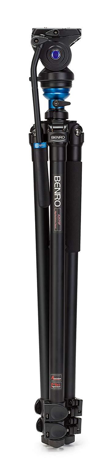 Benro S4 Single Leg Aluminum Video Tripod Kit A2573FS4