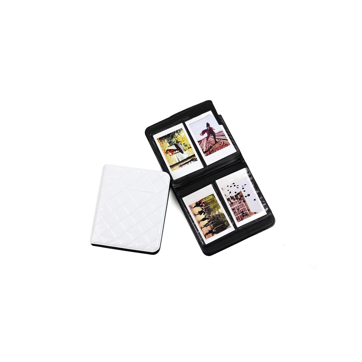 Photo Album 64 Sheets Pockets Slots Plain Diamond Pattern for Fujifilm Instax Instant Mini Films