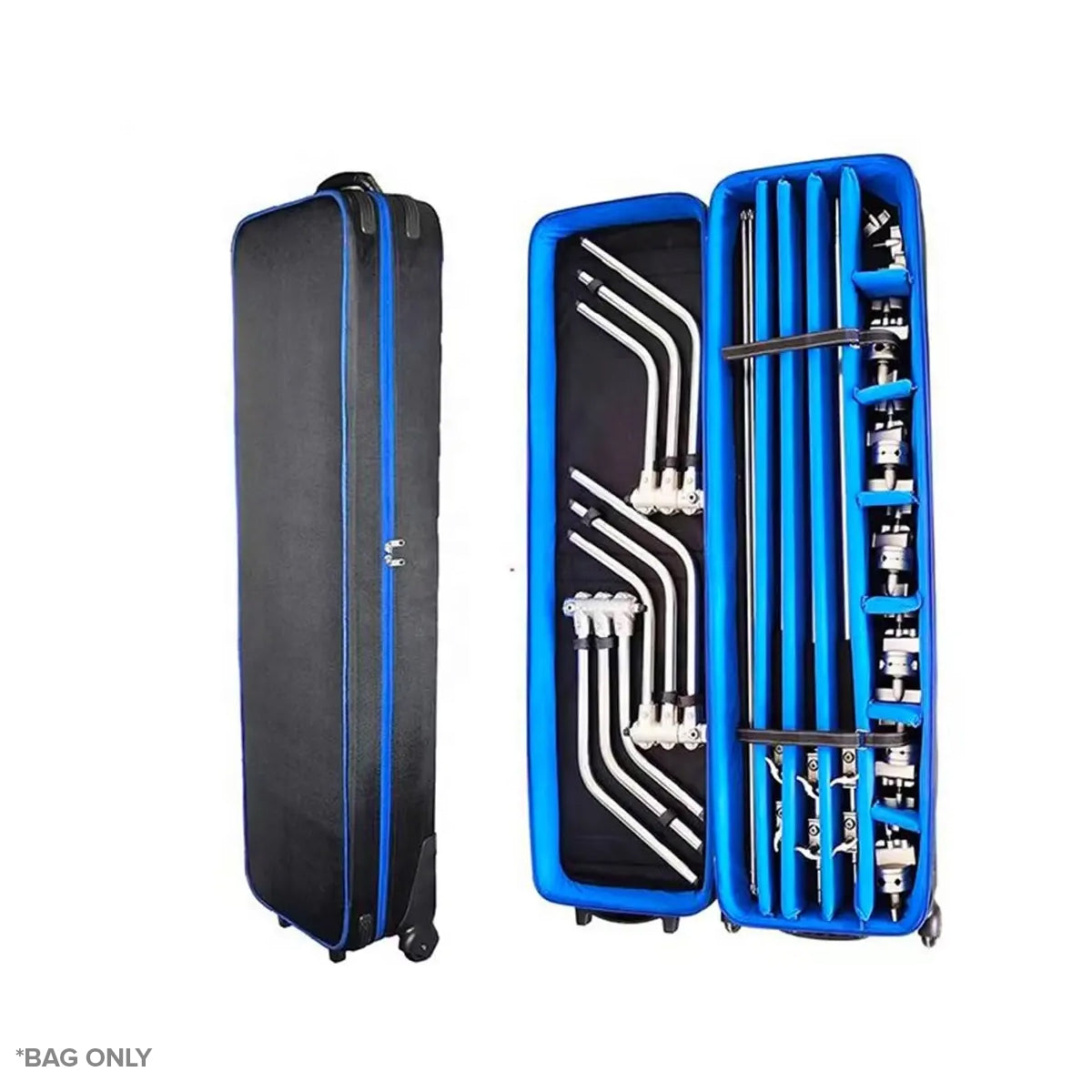 STUDIOMATE C-Stand Trolley Bag with wheels Carrying Case for Light Stands Studio Equipment