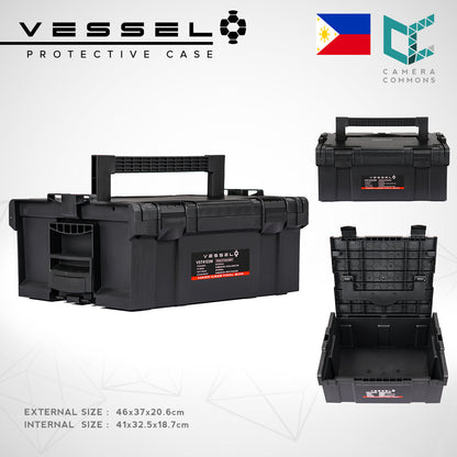 VESSEL VST4133S Small Hard Case Tool Box For Hardware Tools and Equipment VST4133 Stackable