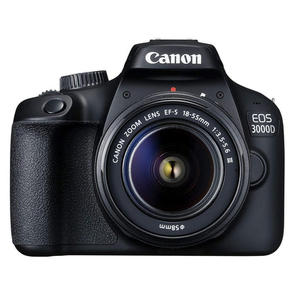 Canon EOS 3000D 18MP Digital SLR Camera (Black) with 18-55mm III Zoom Lens DSLR