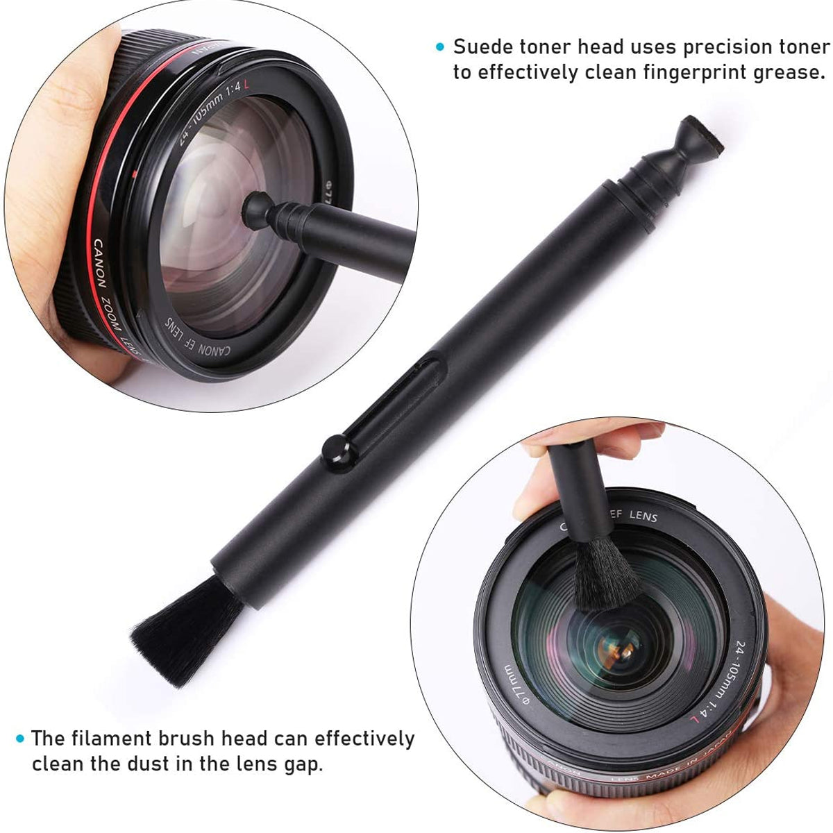 VSGO VS-A3E Warp-up Camera Cleaning Kit Portable Bag Air Blower Lens Cleaning Pen Spray Cotton Swab Cloth for Camera Lens Optical Optical Phone