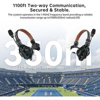 Hollyland Solidcom C1 Pro 4S 6S Full Duplex ENC Wireless Audio Intercom System with 4,6,8 Headsets