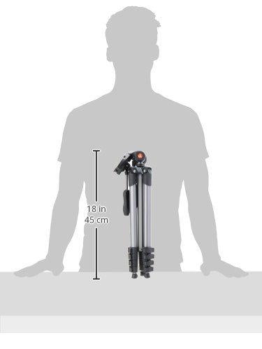 Manfrotto MKCOMPACTADV-BK Tripod Aluminum Alloy with 3-Way Head