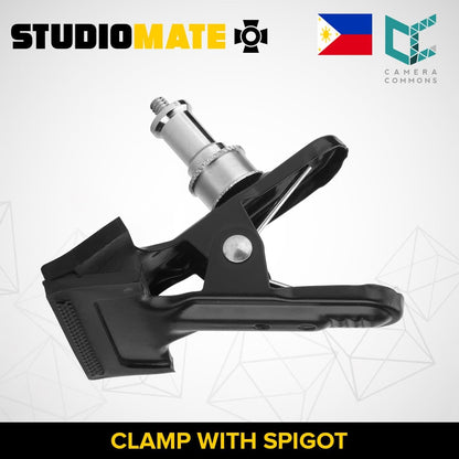STUDIOMATE SM2 Clamp with Spigot | Photography Studio Accessory Clip
