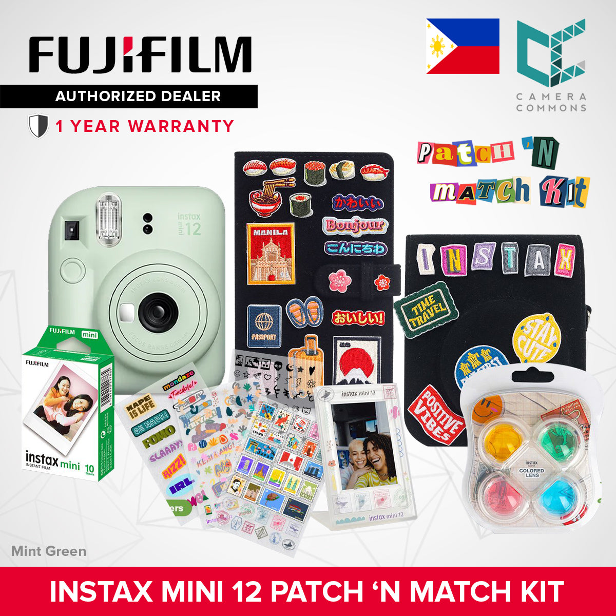 FUJIFILM Instax Mini 12 Instant Camera OFFICIAL Fujifilm PH 1 Year Local Warranty