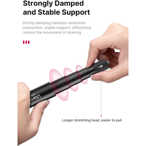 Ulanzi MT-58 121cm MT-57 81cm Extendable Selfie Stick Silicone Grip for Action Cameras 3031 3032
