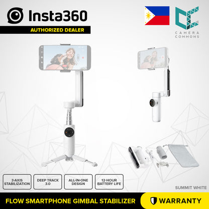 Insta360 Flow Smartphone Gimbal Stabilizer 3-Axis Stabilization Deep Track 3.0 12-hour Battery Life