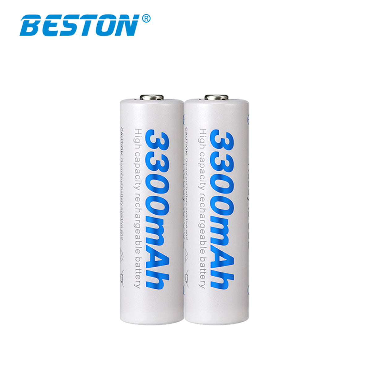 Beston 2pcs 3300mAh 1.2v AA Batteries