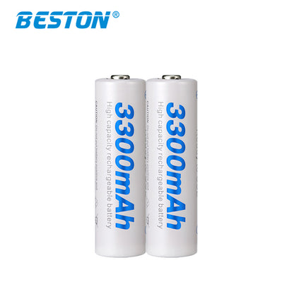 Beston 2pcs 3300mAh 1.2v AA Batteries