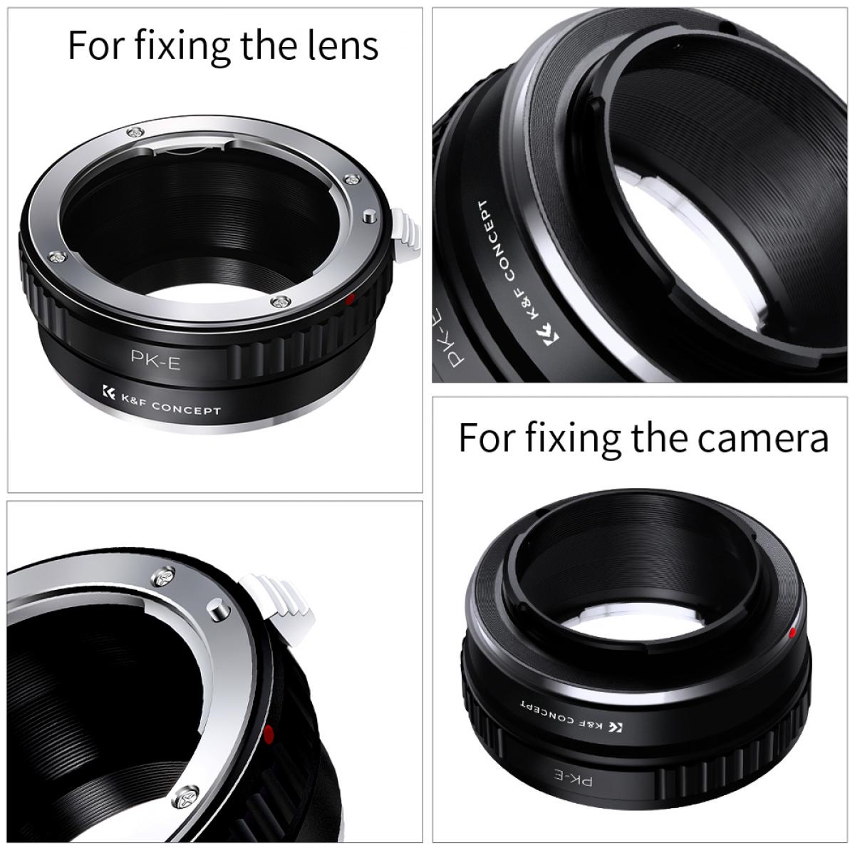 K&F Concept Pentax K Lenses to Sony E Mount Camera Adapter PK-E