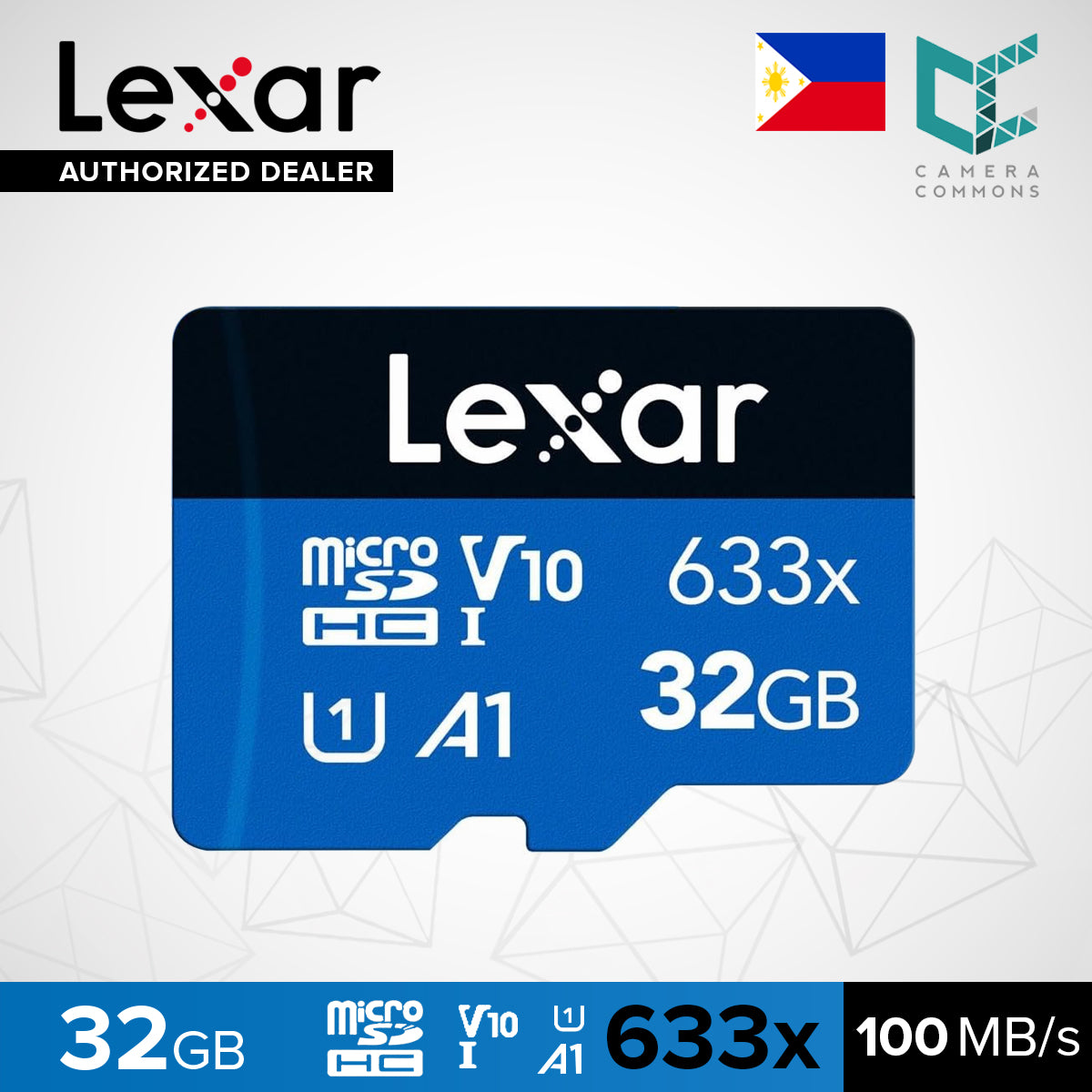 Lexar Professional 633x microSDHC microSDXC UHS-I A1 Micro SD Card Solo (32gb, 64gb)