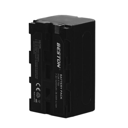 BESTON 2PCS NP-F750 7.4V 5200mAh 38.5Wh Li-ion Battery for Panel Lights, Video Lights and Monitors NPF750 F750