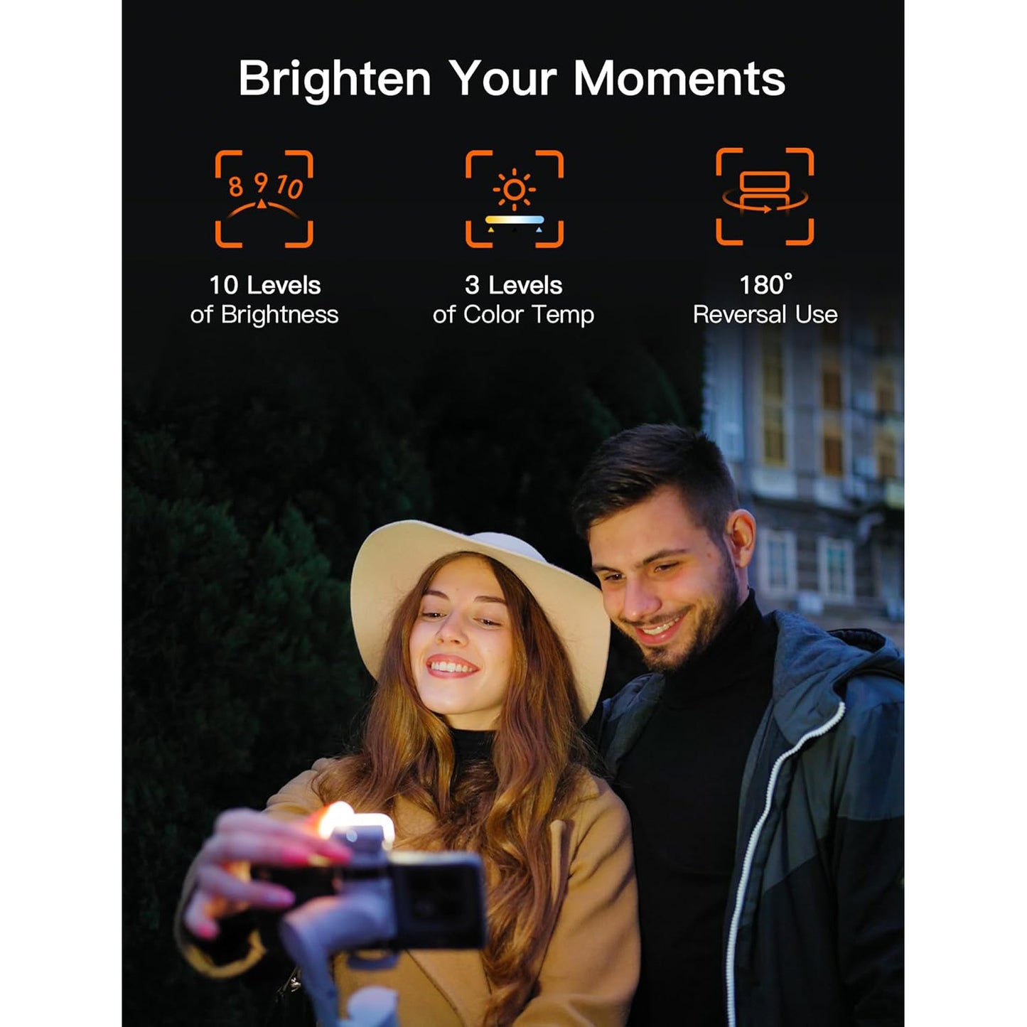 Hohem iSteady XE Smartphone Gimbal Stabilizer Vertical Mode 10 Brightness Levels Magnetic Light