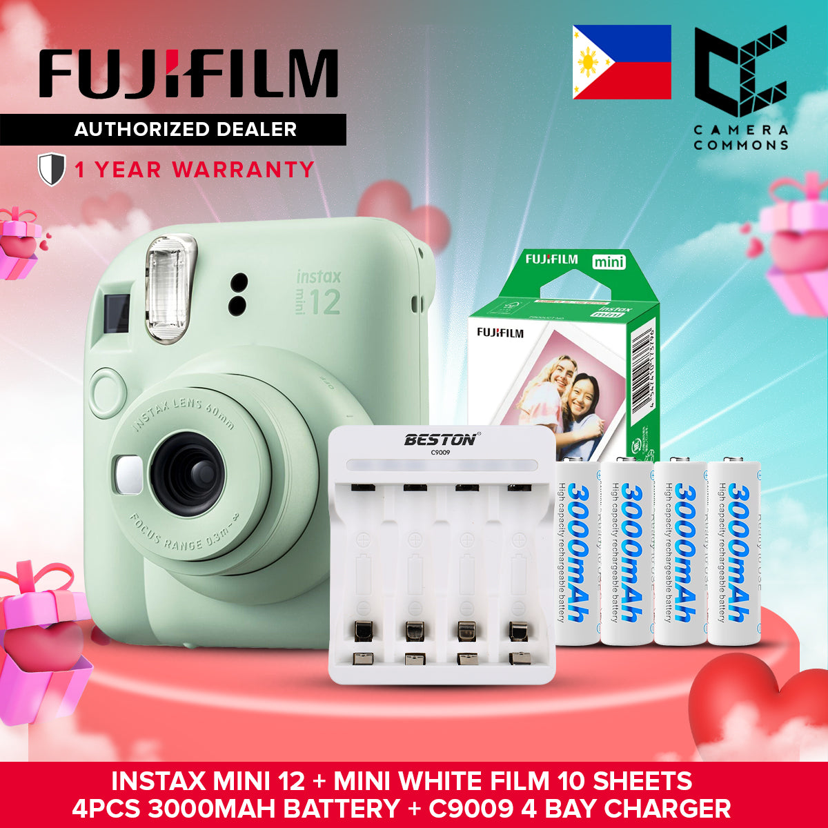 FUJIFILM Instax Mini 12 Instant Camera OFFICIAL Fujifilm PH 1 Year Local Warranty