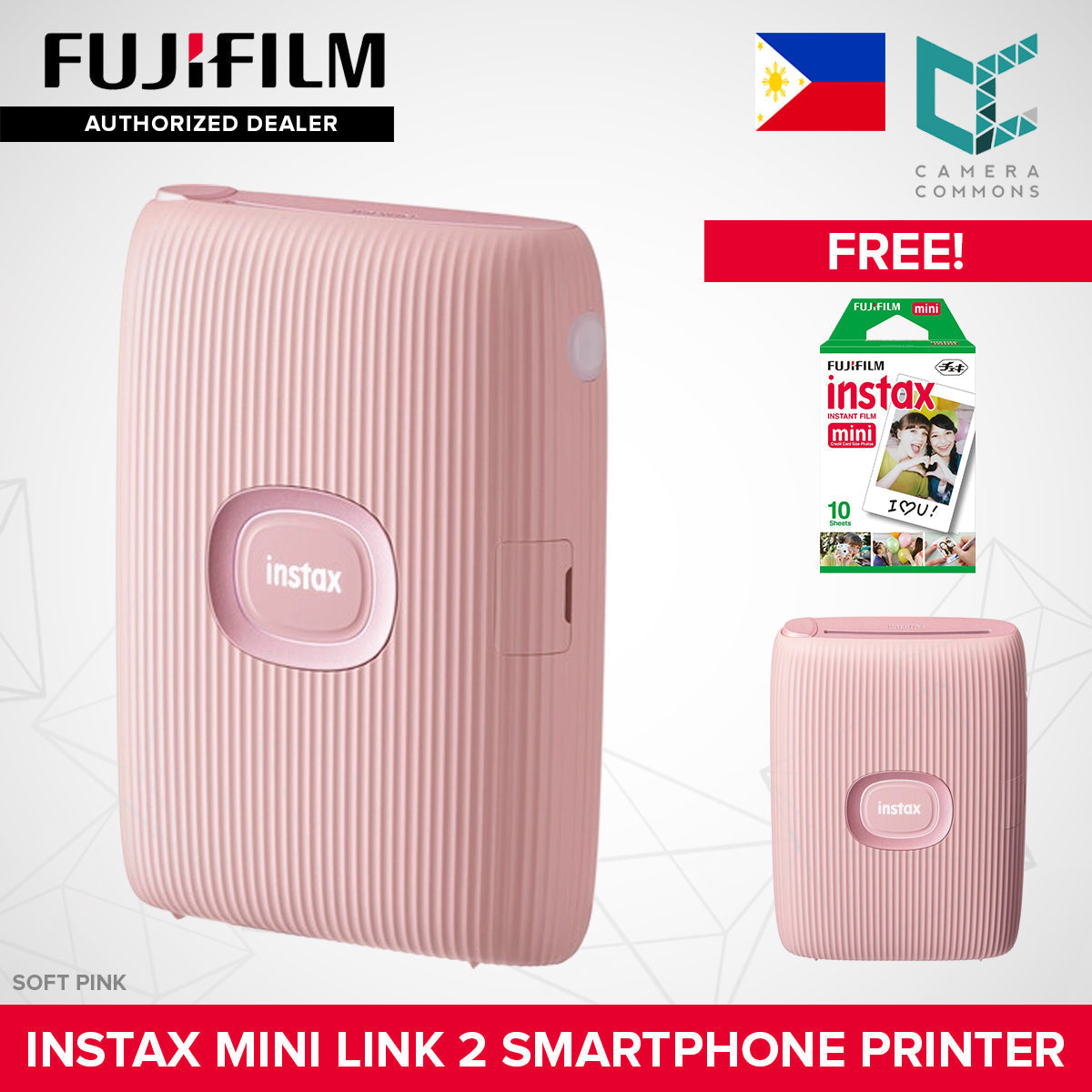 FUJIFILM Instax Mini Link 2 / Mini Link 3 Smartphone Printer NEW VERSION