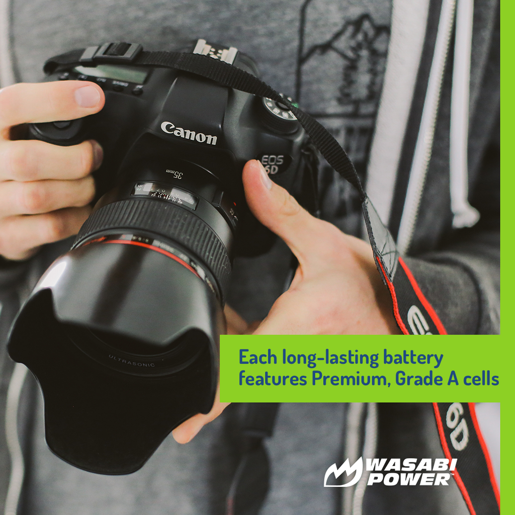 Wasabi Power LP-E8 1pc Rechargeable Battery for Canon Cameras LPE8