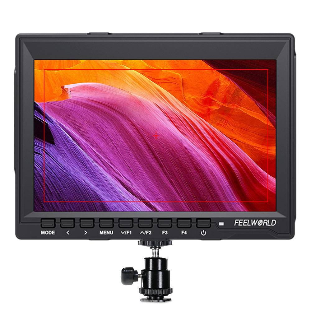 FEELWORLD FW759 7" IPS HDMI On-Camera Monitor with Sunshade and HDMI Lock 7 inches