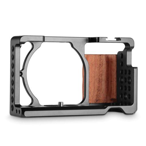 SmallRig Camera Cage with Wooden Handgrip for Sony A6000 A6300 2082