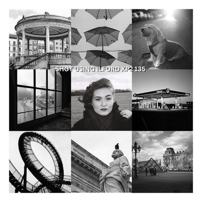 ILFORD XP2 Super 135 400 ISO Black and White Negative Film 36 Exposures Fine Grain Sharpness C41 C-41 Print Process