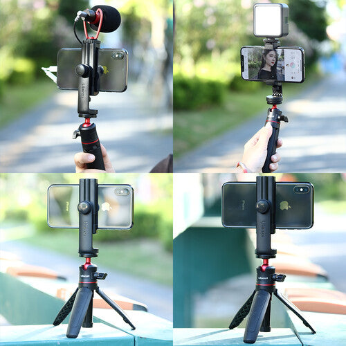 Ulanzi ST-17 360ÃÂ° Rotating Tripod Mount for Smartphones Phone Holder Camera Accessory 2120