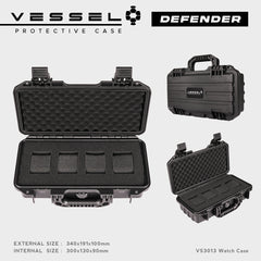 VESSEL Watch Case Organizer Storage Hard Cases with Foam for Watches