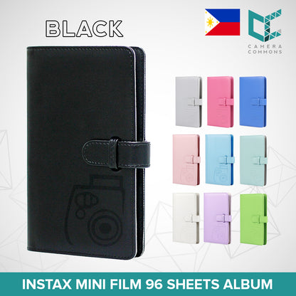 Photo Album 96 Pockets Slots Plain Colors for Fujifilm Instax Mini Film