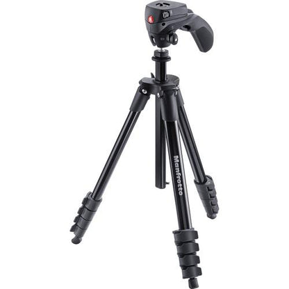 Manfrotto MKCOMPACTACN-BK Compact Action Aluminum Tripod Black