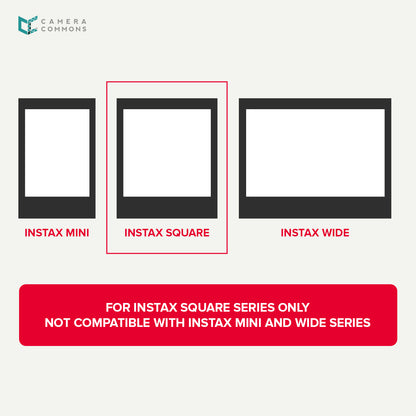 FUJIFILM Instax Square Glossy Instant Film Plain White 20 Sheets