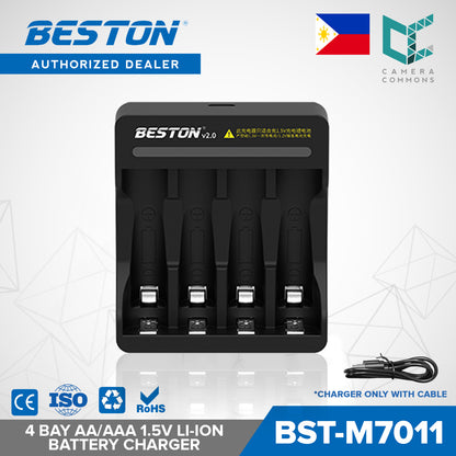 Beston M7011 4 Bay AA/AAA 1.5V Li-ion Battery Charger BST-M7011