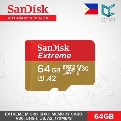 SanDisk Extreme Micro SDHC SDXC Memory Card microSDHC V30 UHS-1 U3 A1 A2 100MB/s 32GB 64GB 128GB 256GB