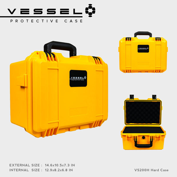 VESSEL VS200H Portable Hard Case for Photography, Equipment, Instruments, and other devices VS3321