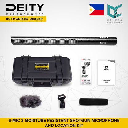 Deity Microphones S-Mic 2 Location Kit Moisture-Resistant Shotgun Microphone with Pistol Grip Shockmount and Windjammer