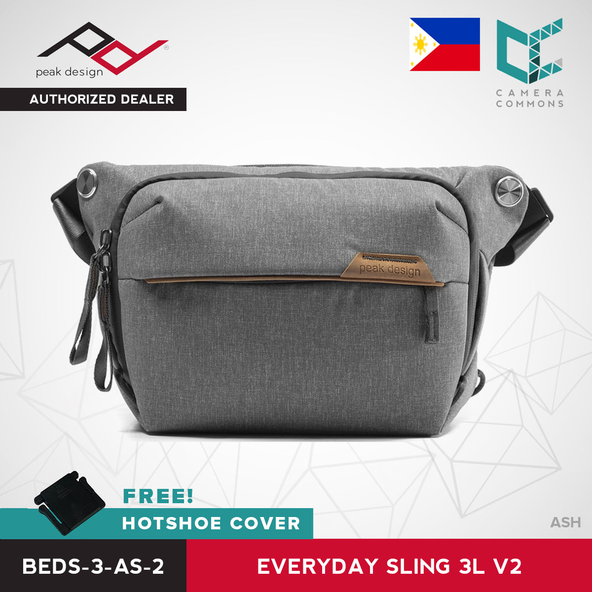 Peak Design Everyday Sling v2 3L Ash Black Version 2